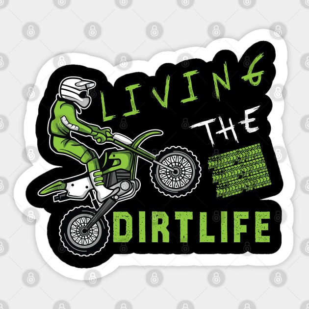 Dirt Bike Supercross Fan MX Racing Biker Funny Bike QuotesDirt Bike Supercross Fan MX Racing Biker Funny Bike Quotes Sticker by RetroZin